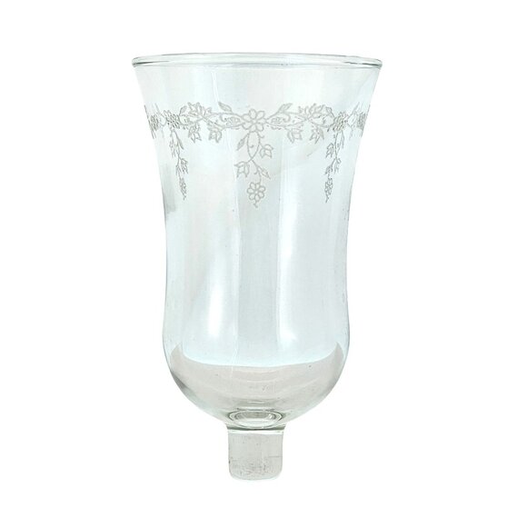 Homco Other - Homco Cathedral Floral Sconce Votive Candle Holder 6" etched garland cottagecore